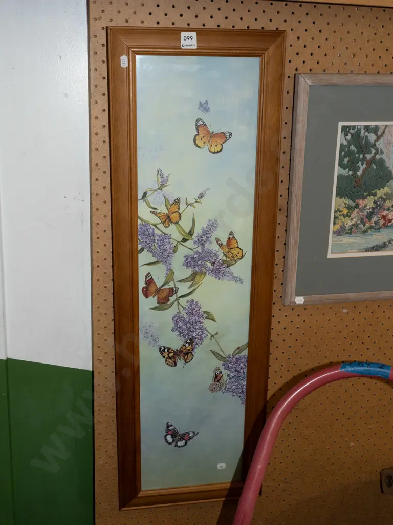 wood framed print - butterflies Image 1++