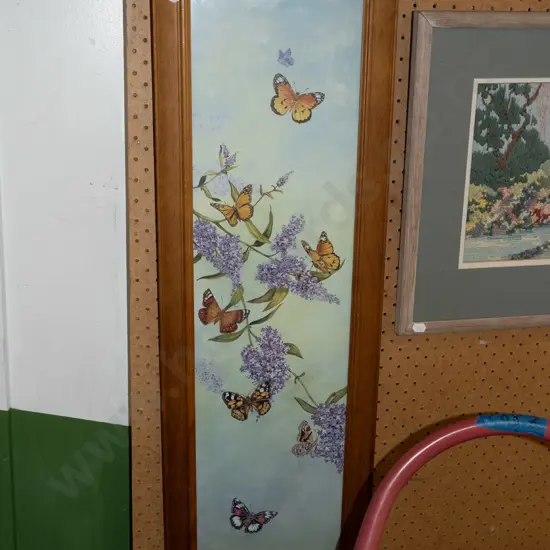 wood framed print - butterflies