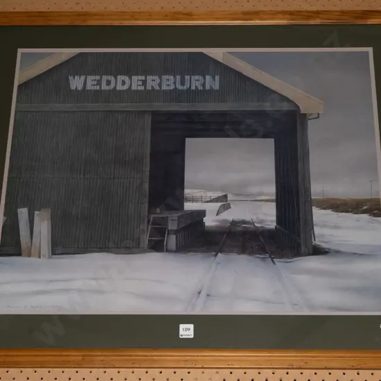 framed Grahame Sydney poster print - Weddeburn Overall H790