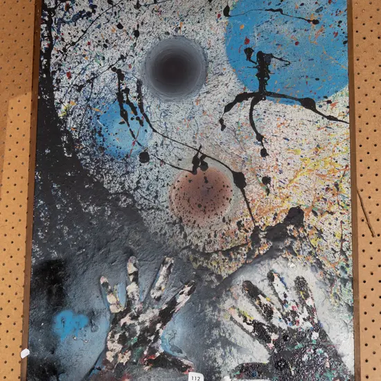 acrylic and pva abstract