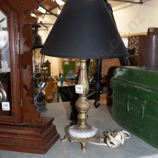 brass based table lamp H400