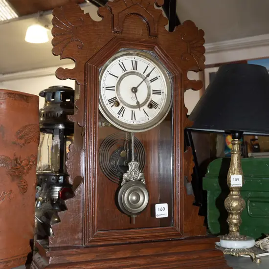 Ansonia wood cased mantel clock H570