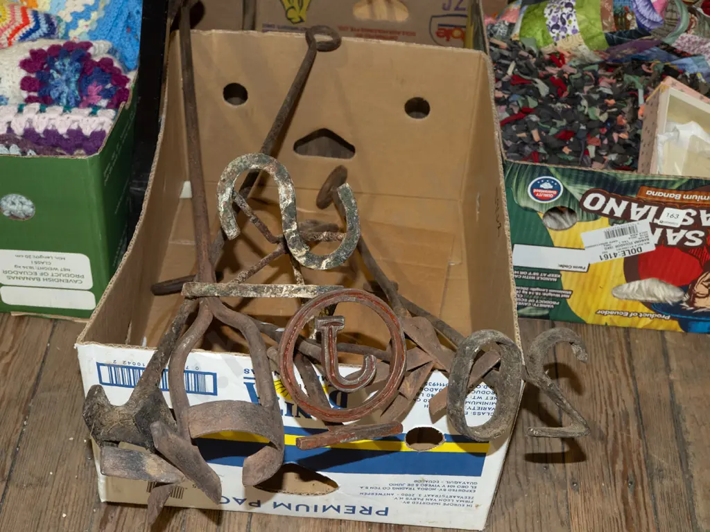 box of branding irons Image 1++