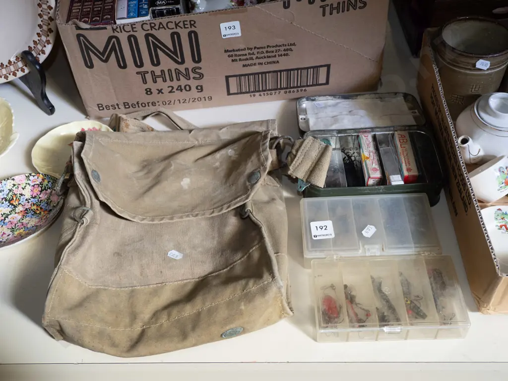 fishing bag, 3x tackle boxes Image 1++