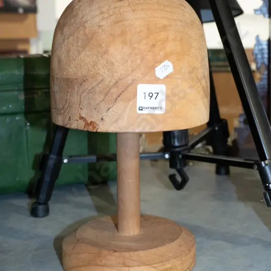 vintage wooden hat block