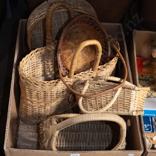 box of cane baskets