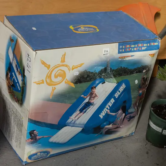 boxed inflatable water slide