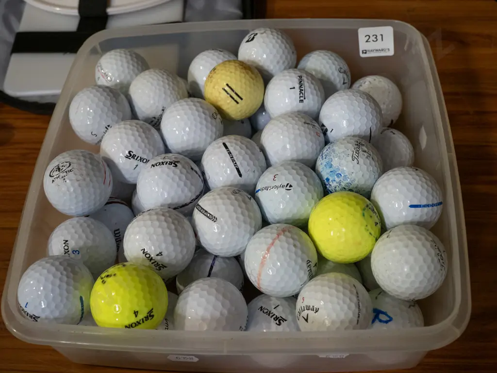 tub of golf balls Image 1++