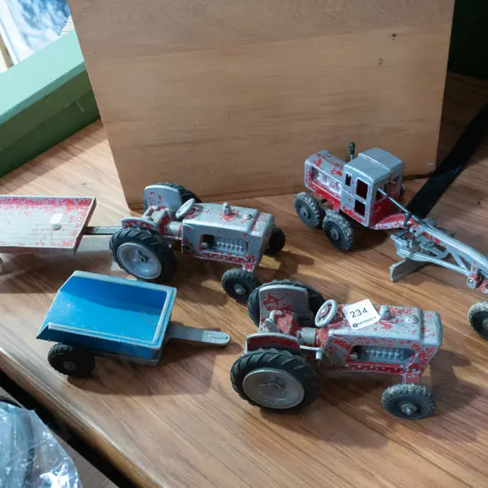 Fun Ho tractors, trailers, grader