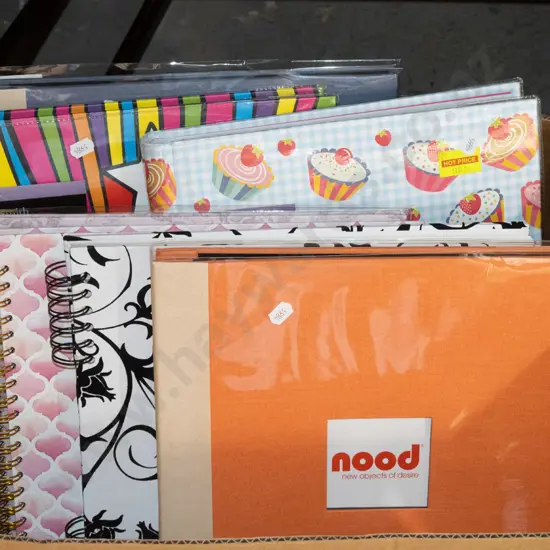 box of photo albums