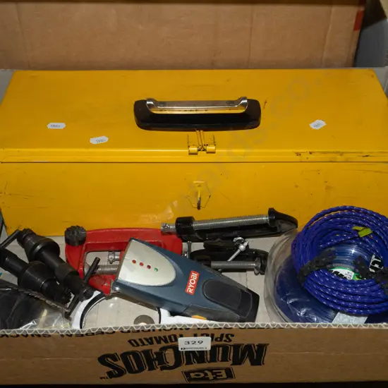 box; clamps, tool box etc