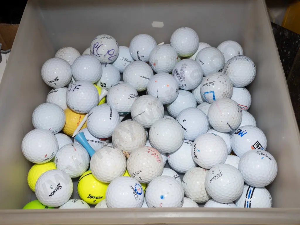 tub of golf balls Image 1++