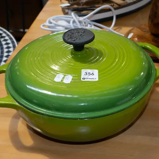 Classica green cast iron and enamel casserole- staining inside