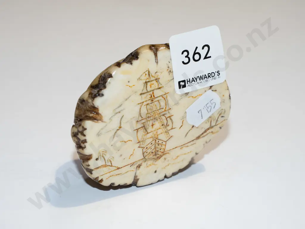 piece of composite faux scrimshaw Image 1++