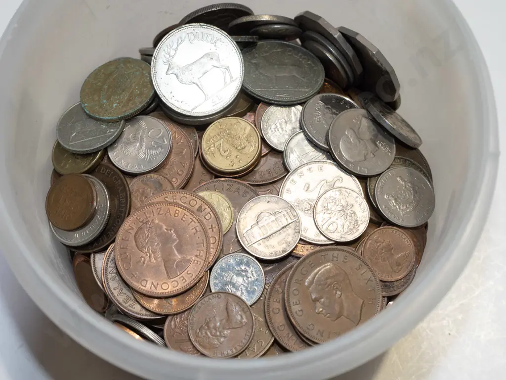 container of coins Image 1++
