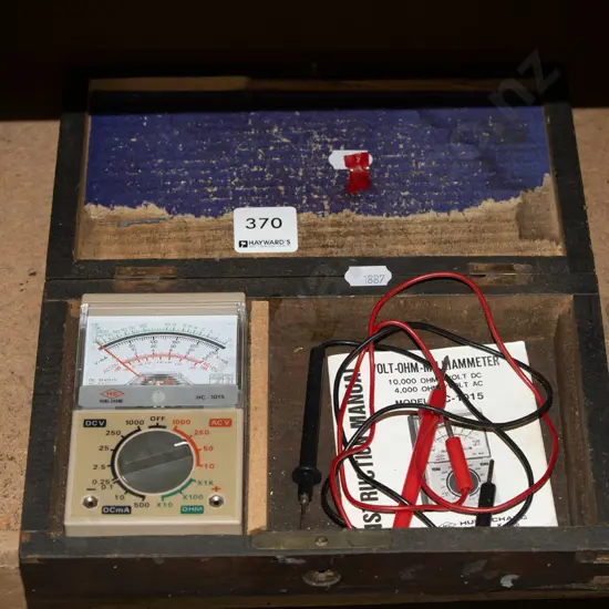 wood cased voltmeter