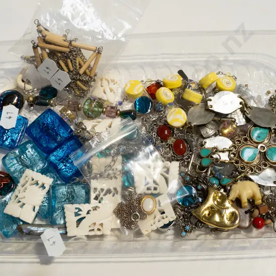 tray of costume jewellery