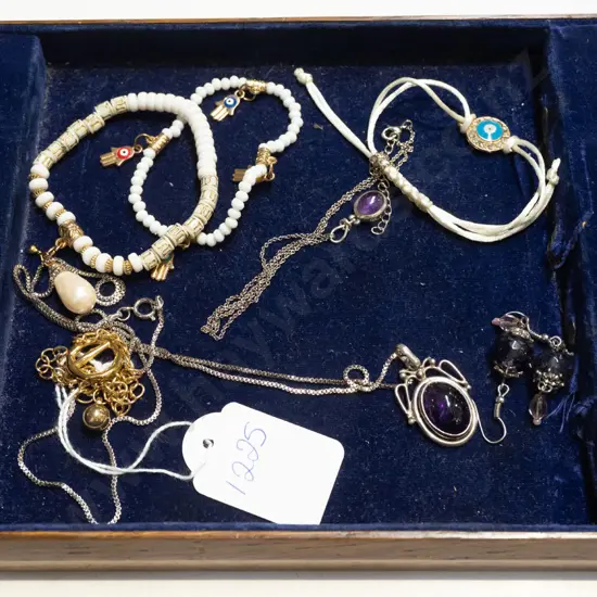 tray of costume jewellery