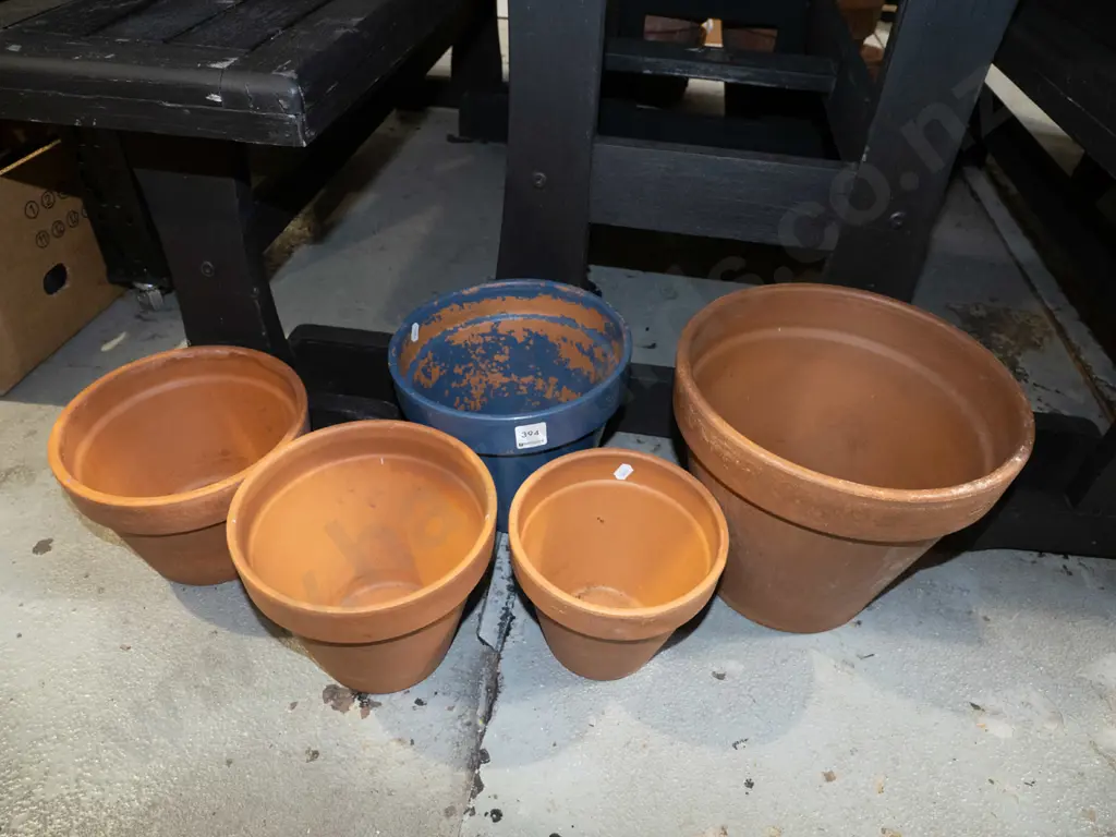 5x terracotta garden planters Image 1++