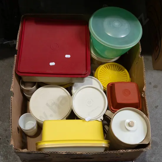 box of Tupperware