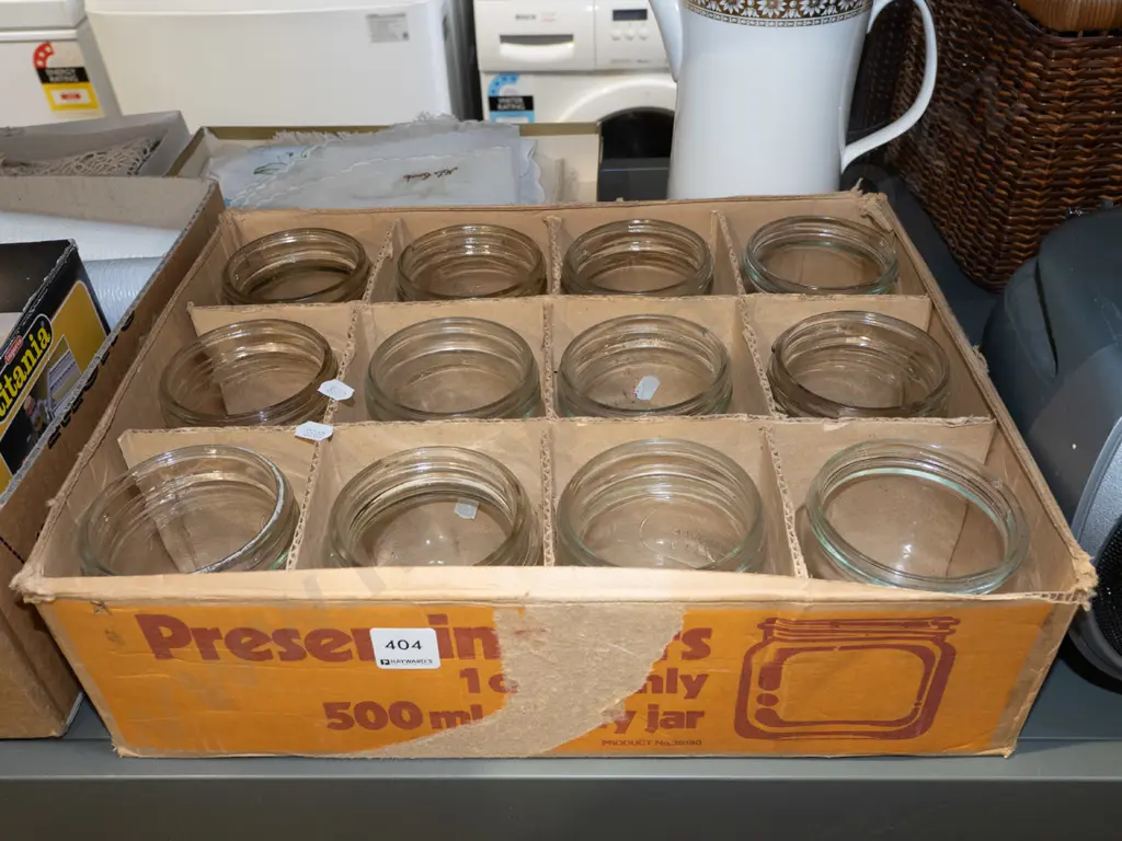 box; 12x 500ml preserving jars Image 1++