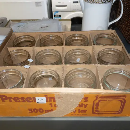 box; 12x 500ml preserving jars
