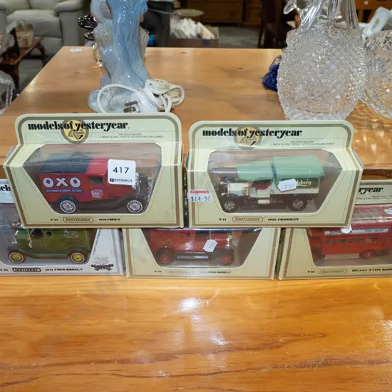 5x boxed Models of Yesteryear  vehicles