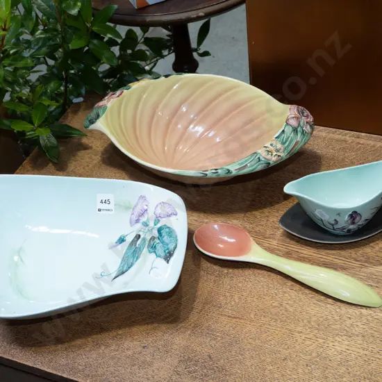 Carlton gravy boat, bowl - repair, Shorters bowl, 1x salad server