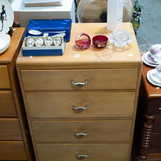 rimu 4 drawer chest H855 W600 D410