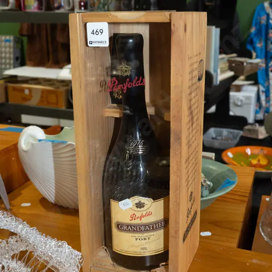 presentation cased 740ml Penfolds Grandfather port