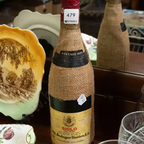 Spanish Siglo red wine 1970