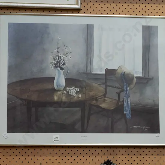 framed Gordan Butler poster print - Blue Scarf