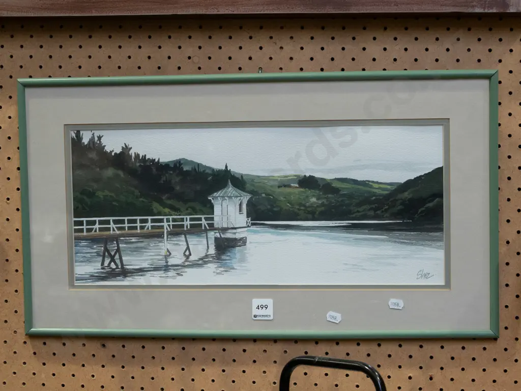 framed watercolour - Ross Creek Reservoir Image 1++