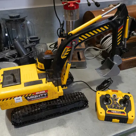 plastic toy digger
