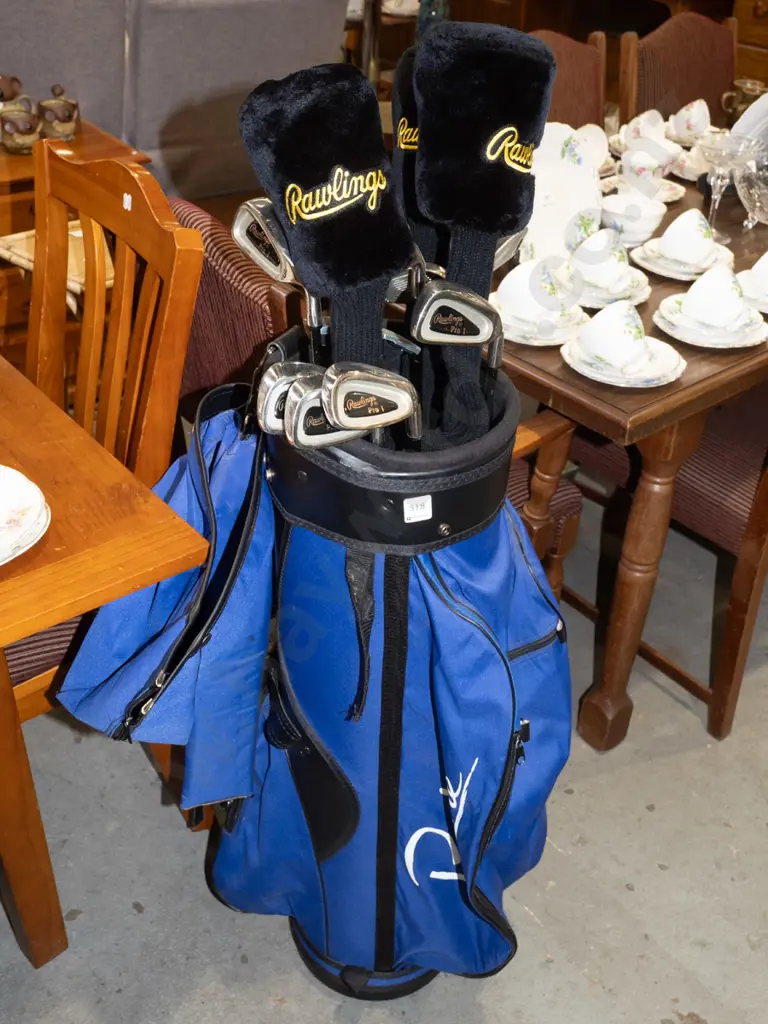 golf bag and Rawlings golf clubs Image 1++