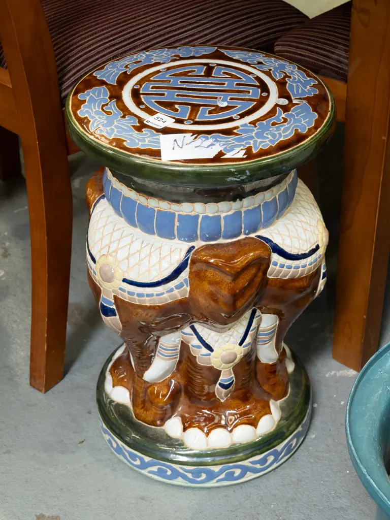 ceramic elephant jardiniere Image 1++
