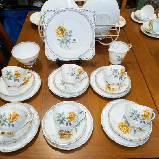 Royal Stafford roses to remember 21 piece tea set