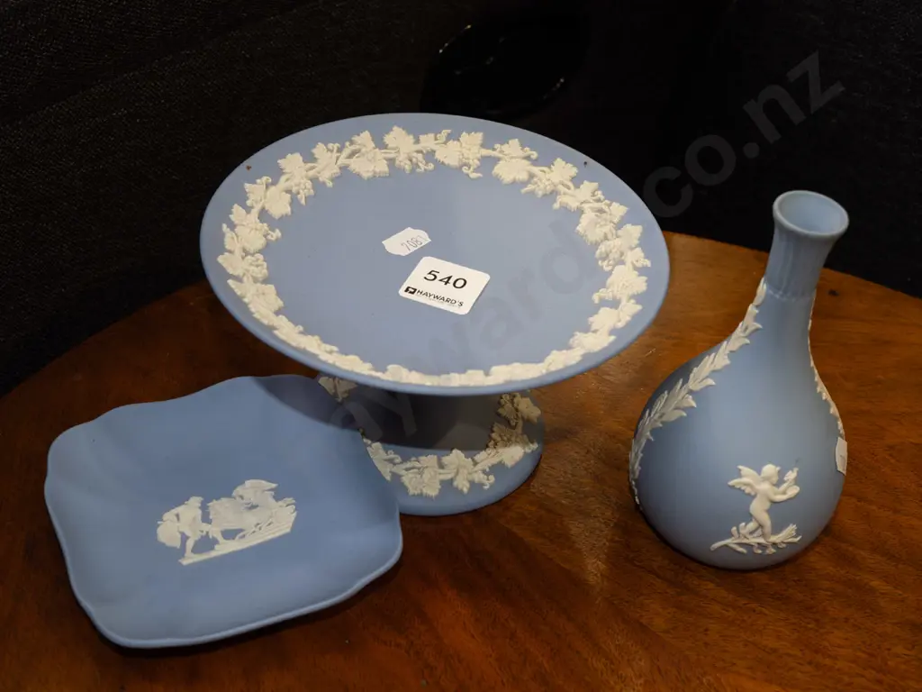 jasperware comport, vase, dish Image 1++
