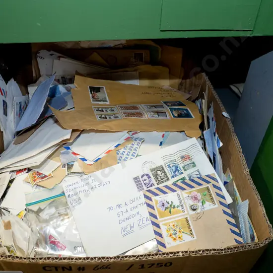 box of stamps