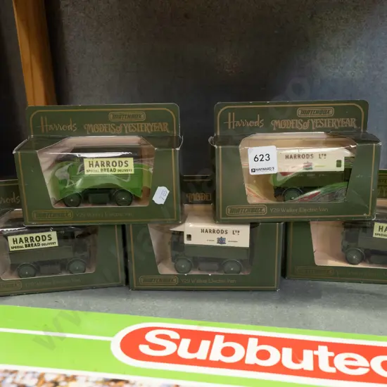 5x boxed Harrods Models of Yesteryear