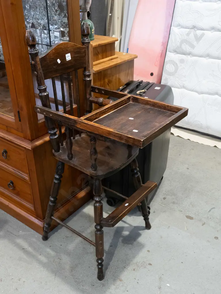 wooden highchair Image 1++