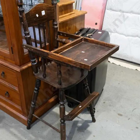 wooden highchair