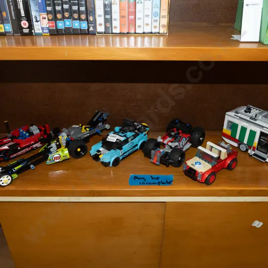 6x Lego model vehicles - some maybe incomplete