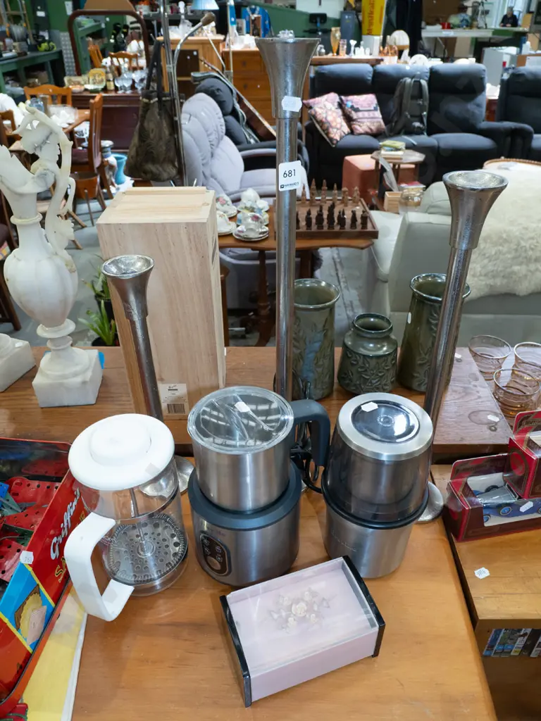 candlesticks  H520, coffee plunger, coffee blender etc Image 1++