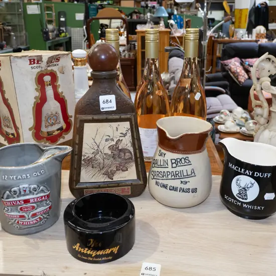 Jim Beam bottle - light, ashtray etc