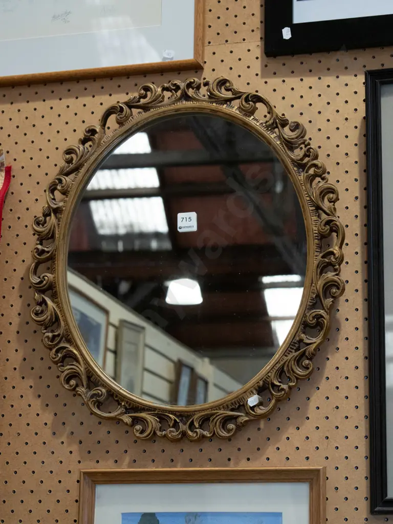 gilt framed wall mirror H500 Image 1++