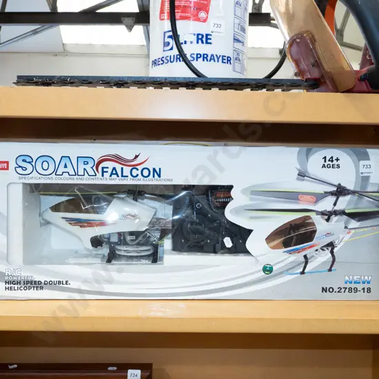boxed Soar Falcon remote control helicopter