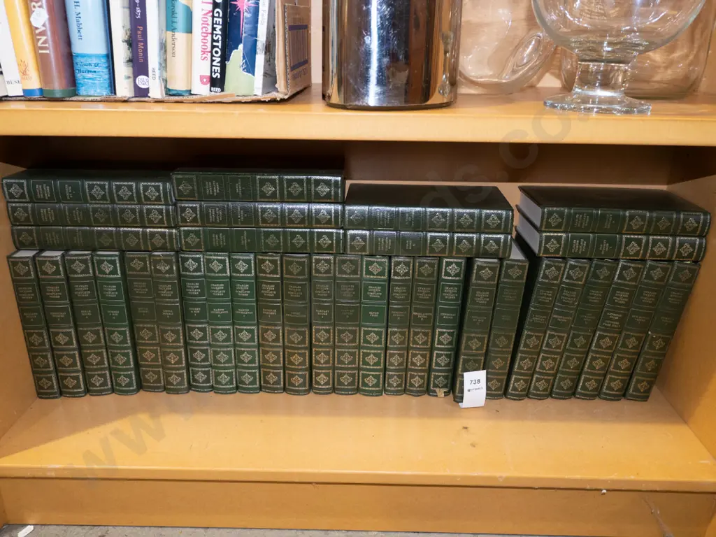 shelf; Charles Dickens complete works Image 1++
