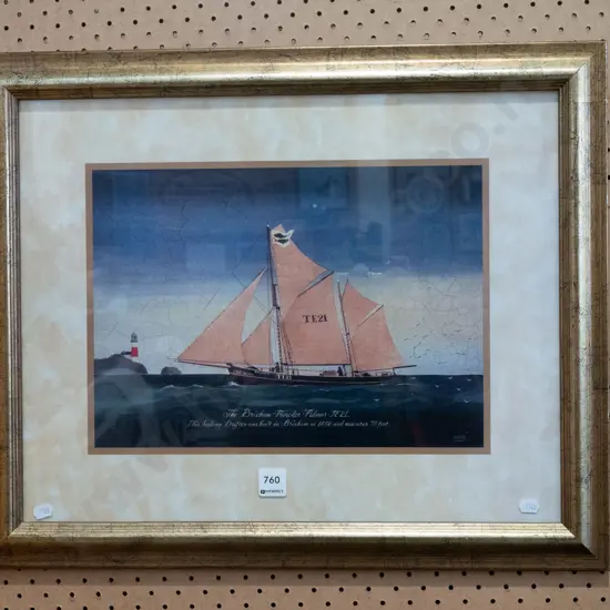 framed print - sailing boat