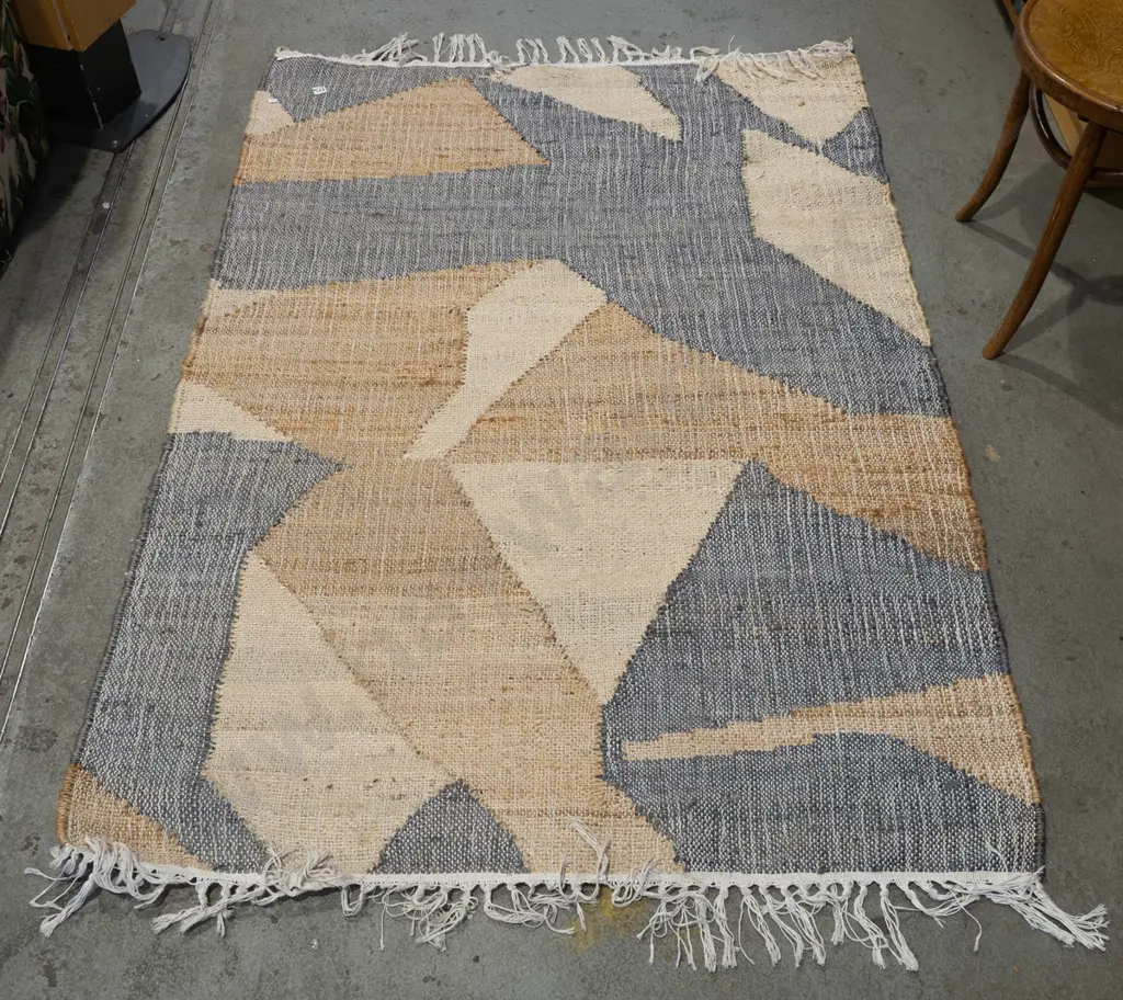 woven floor mat - browns, greys L790 W1230 Image 1++